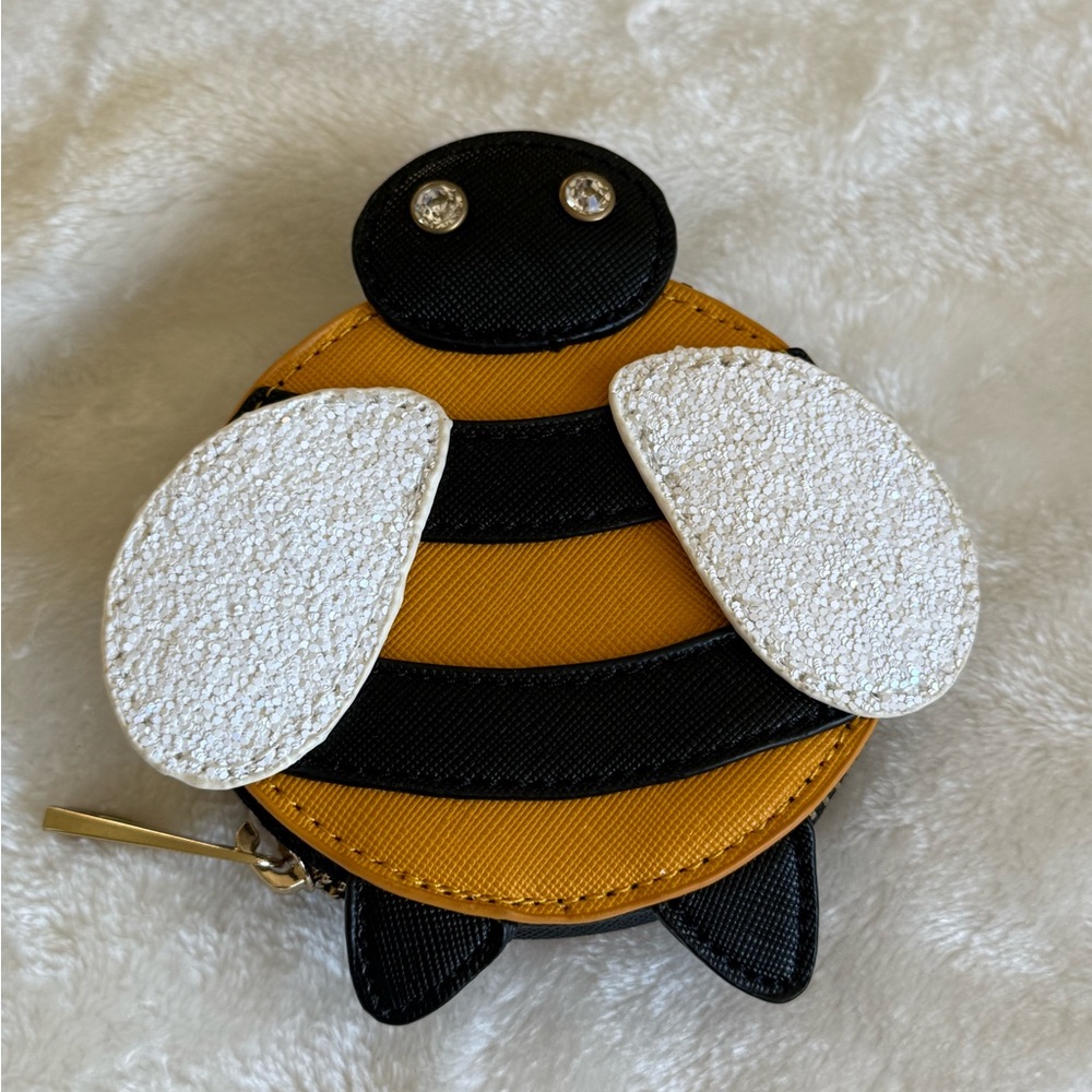 Cute Bee Coin Purse - Yellow and Black